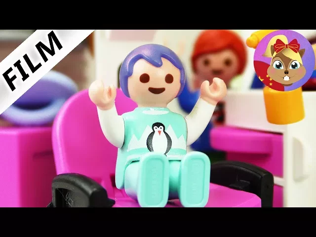摩比游戏 Playmobil 哥哥小尤带妹妹去理发店 修剪头发